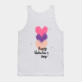 Minimalist Valentine's Day, Romantic design. Tank Top